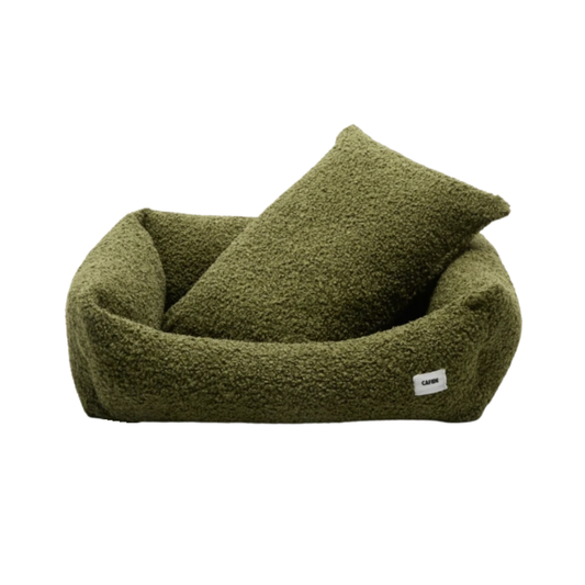 Snozy Sheep Dog Bed in Moss