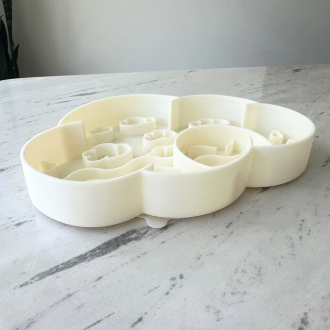 Cloud Slow Feeder Bowl | Coconut
