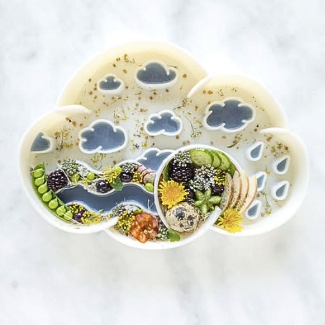 Cloud Slow Feeder Bowl | Coconut