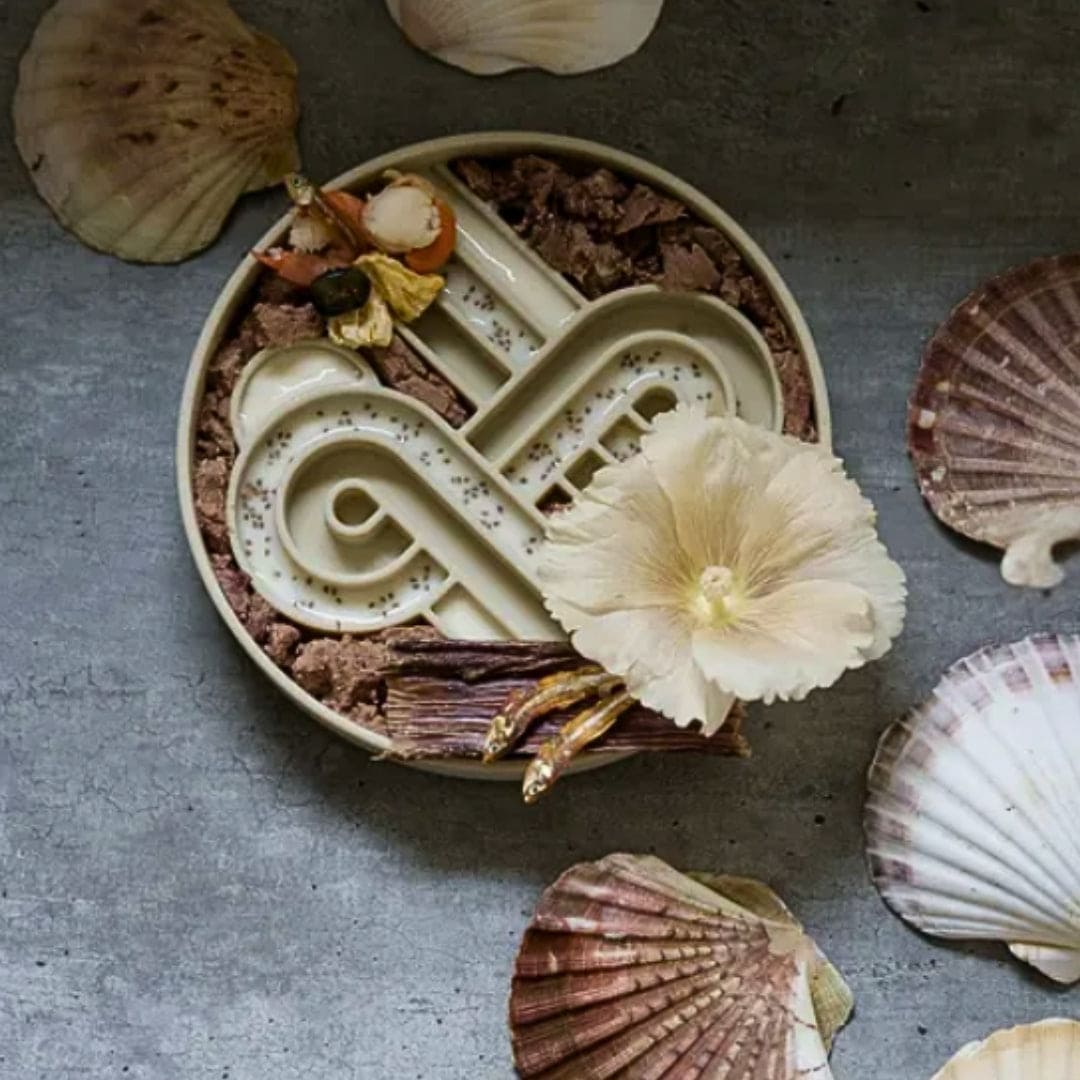 Zoomies Slow Feeder Bowl | Oatmeal