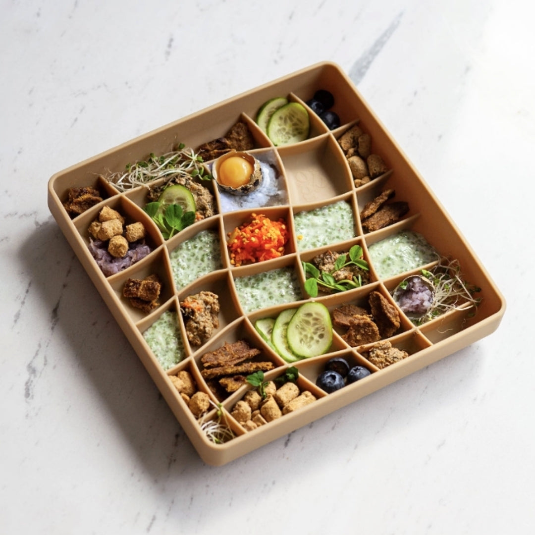 Wavies Slow Feeder Bowl | Mushroom