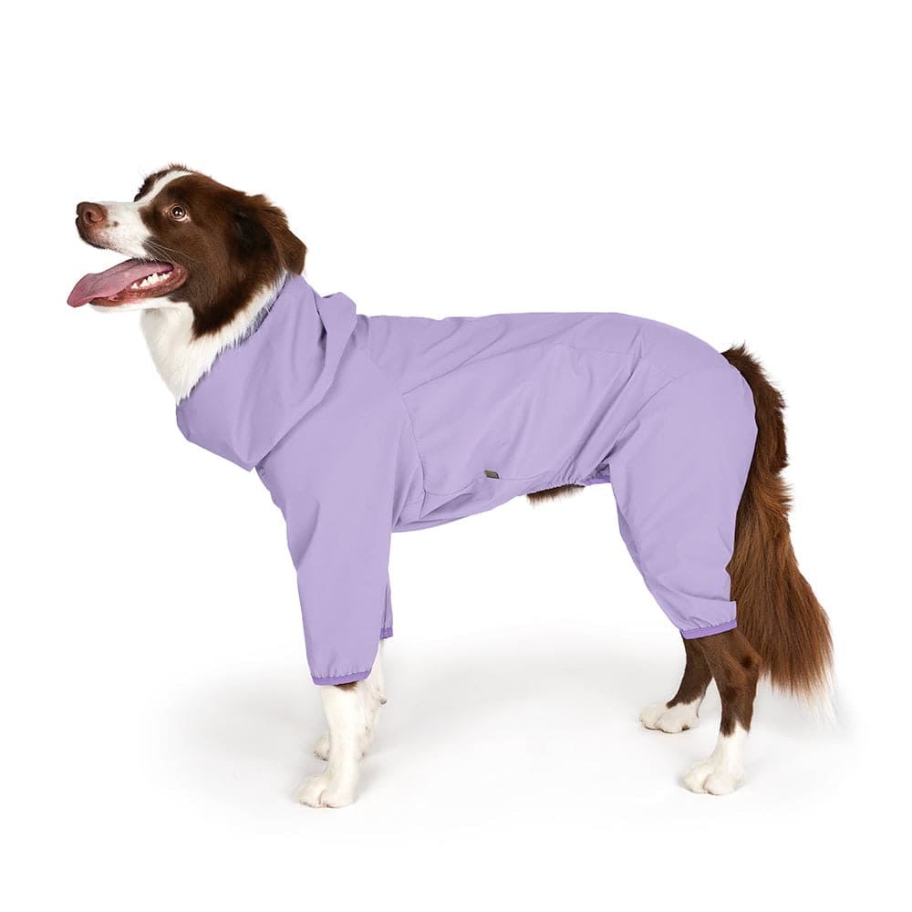 Full body dog raincoat best sale