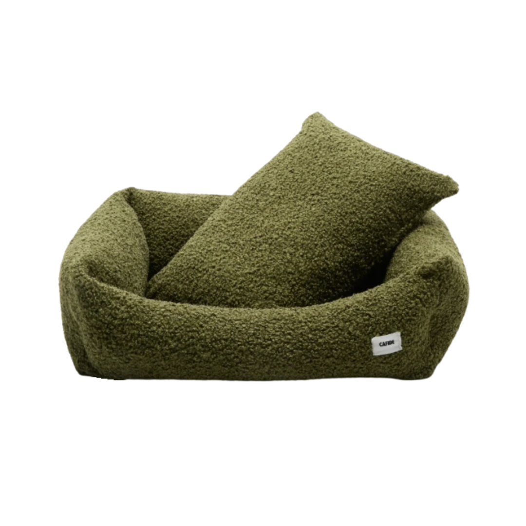 Snozy Sheep Dog Bed in Moss