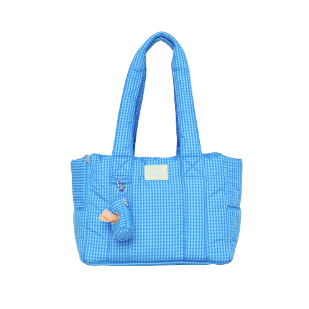 The Little Beast Mini Dog Carrier - Ocean Breeze Checkerbox