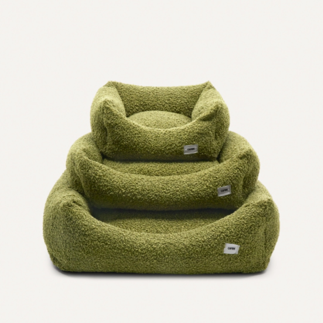 Snozy Sheep Dog Bed in Moss