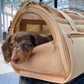 Travel Tsa Compliant Pet Dog Carrier in Tan