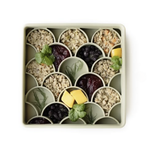 3-in-1 Fish Scale Slow Feeder Bowl | Olive