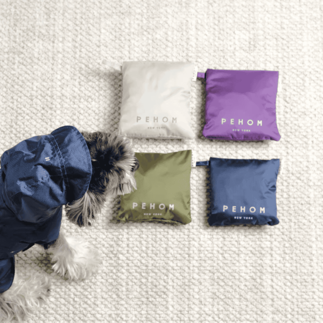 Capsule Dog Raincoat - Navy Blue