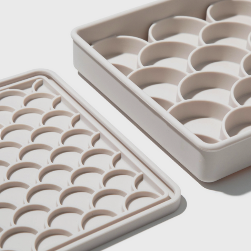 3-in-1 Fish Scale Slow Feeder Bowl | Sand