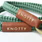 Braided Knotty Dog Leash in Mint