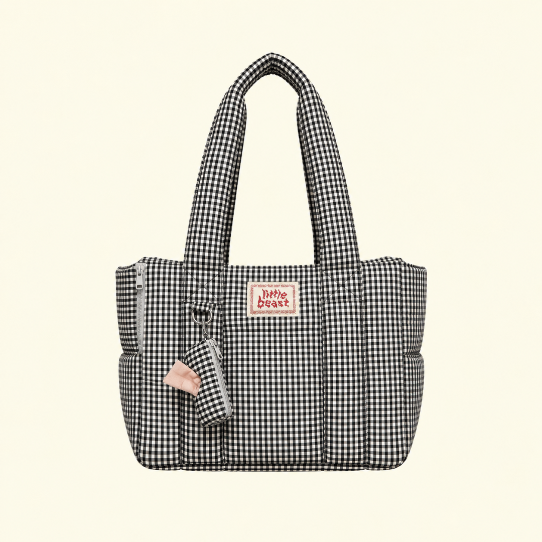 The Little Beast Mini Dog Carrier - Noir Checkerbox