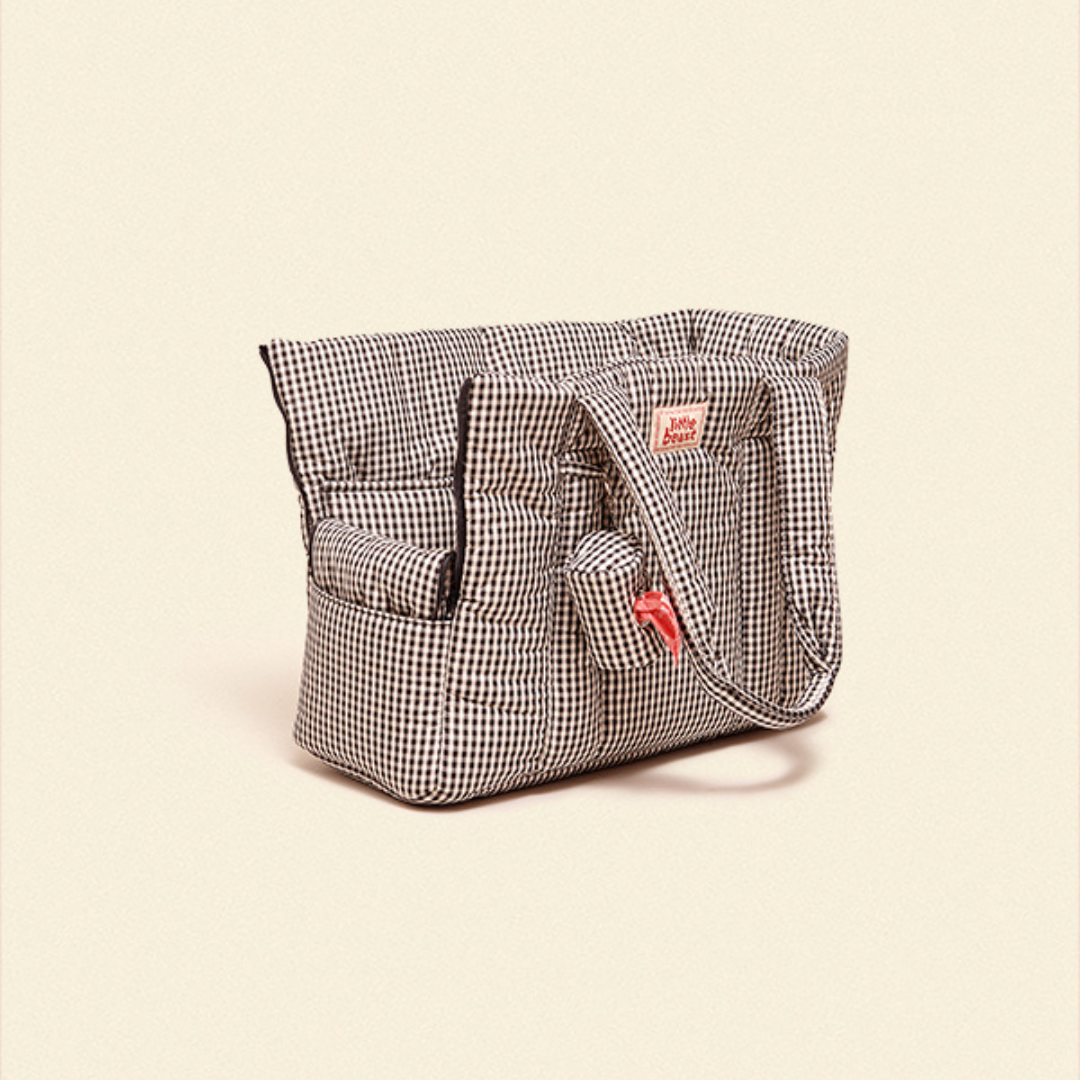 The Little Beast Mini Dog Carrier - Noir Checkerbox