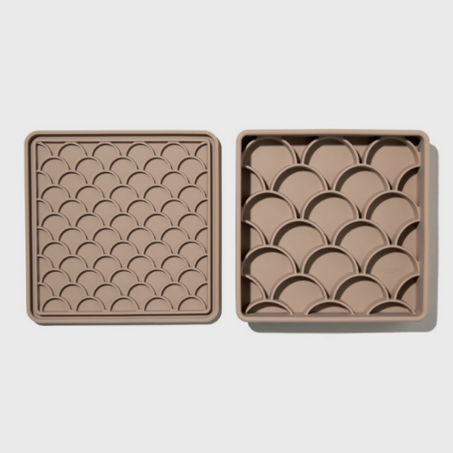 3-in-1 Fish Scale Slow Feeder Bowl | Fig