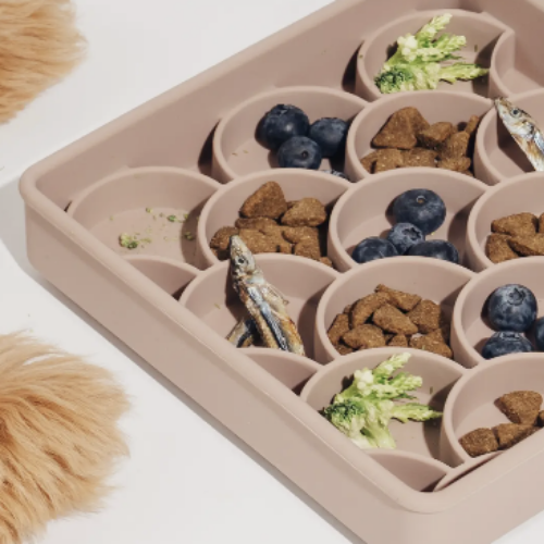 3-in-1 Fish Scale Slow Feeder Bowl | Fig