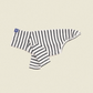 Café in Paris Black Striped Sweatshirt in White