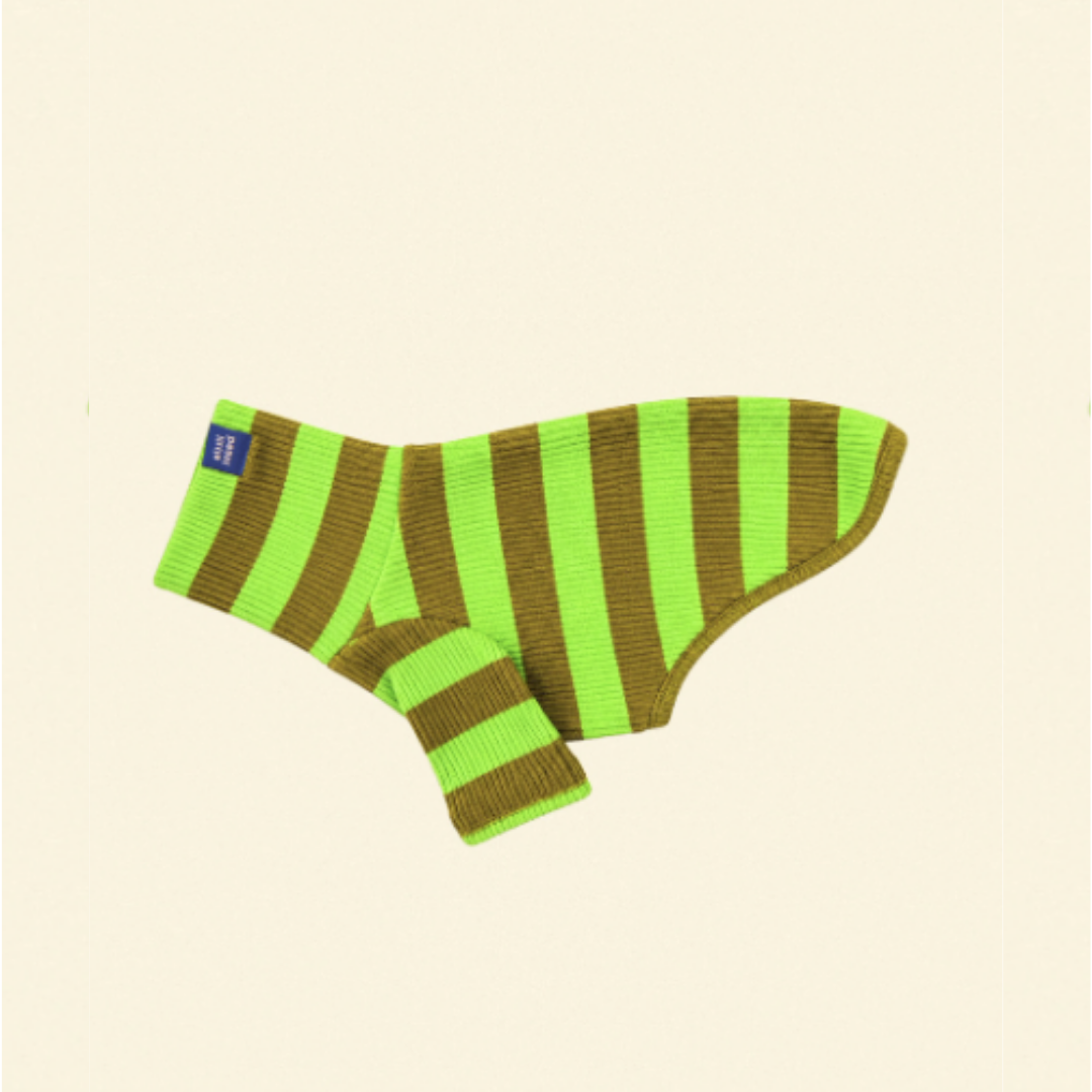 Fresh Grass Striped Sweatshirt