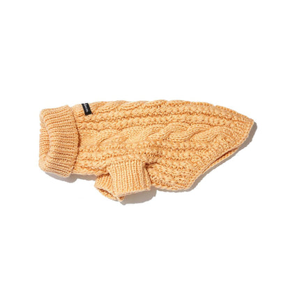 Fisherman Dog Sweater in Cream