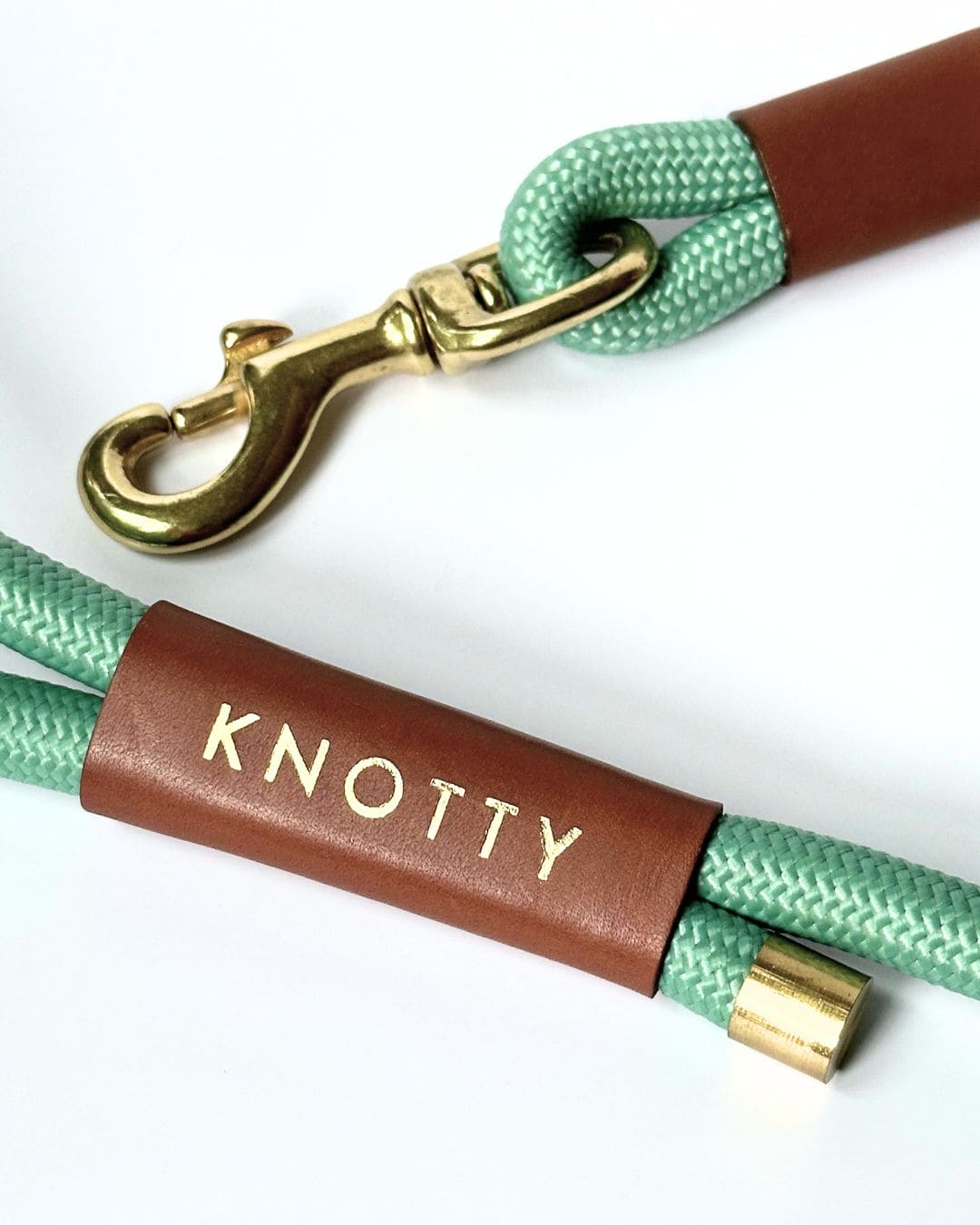 Rope Dog Leash in Mint