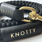 Braided Knotty Dog Leash in Black