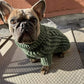 Fisherman Dog Sweater in Green