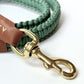 Braided Knotty Dog Leash in Mint