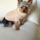 Fisherman Dog Sweater in Cream