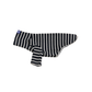 Café in Paris White Striped Sweatshirt in Black