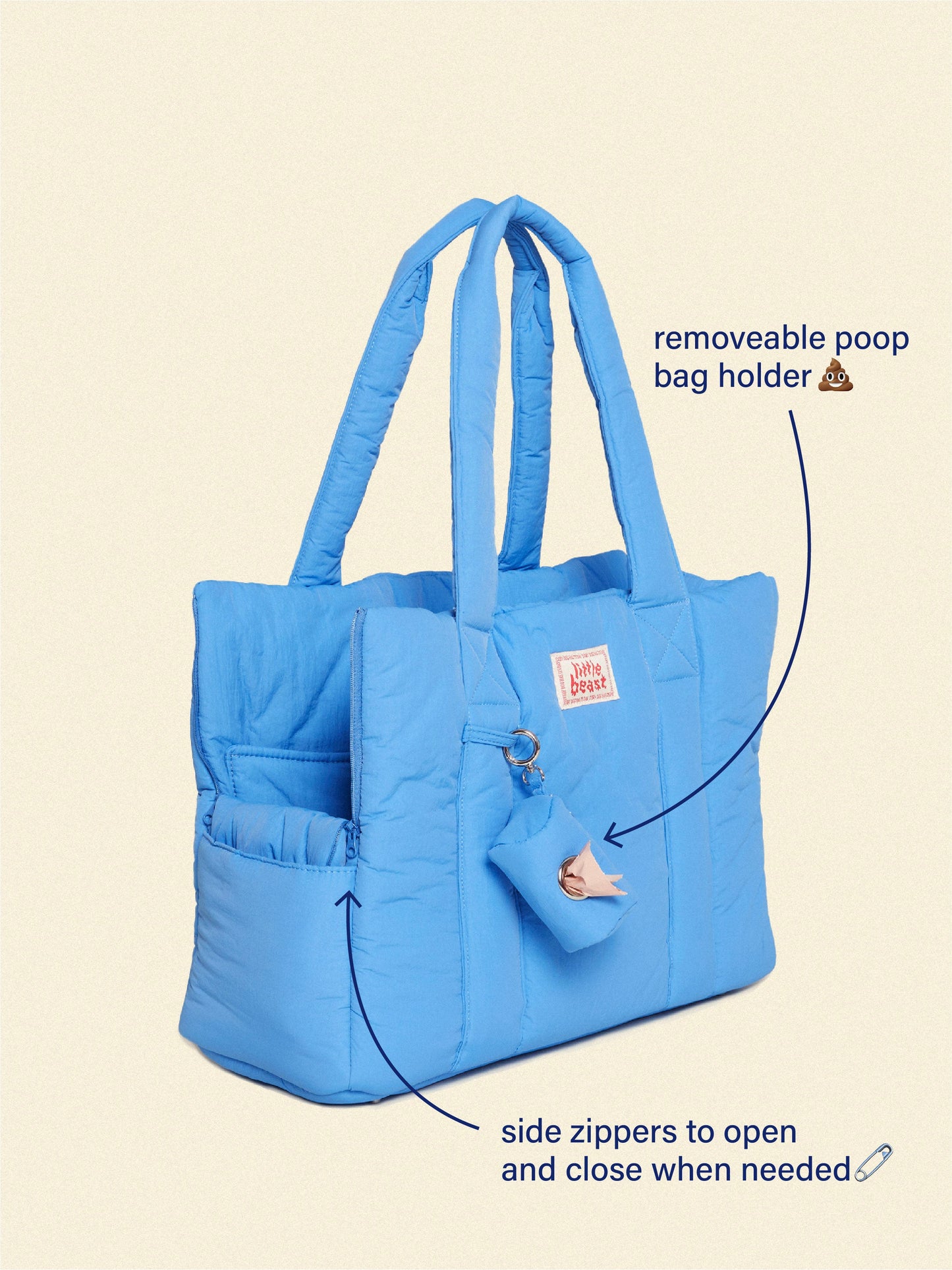 The Little Beast Dog Carrier Baby Blue